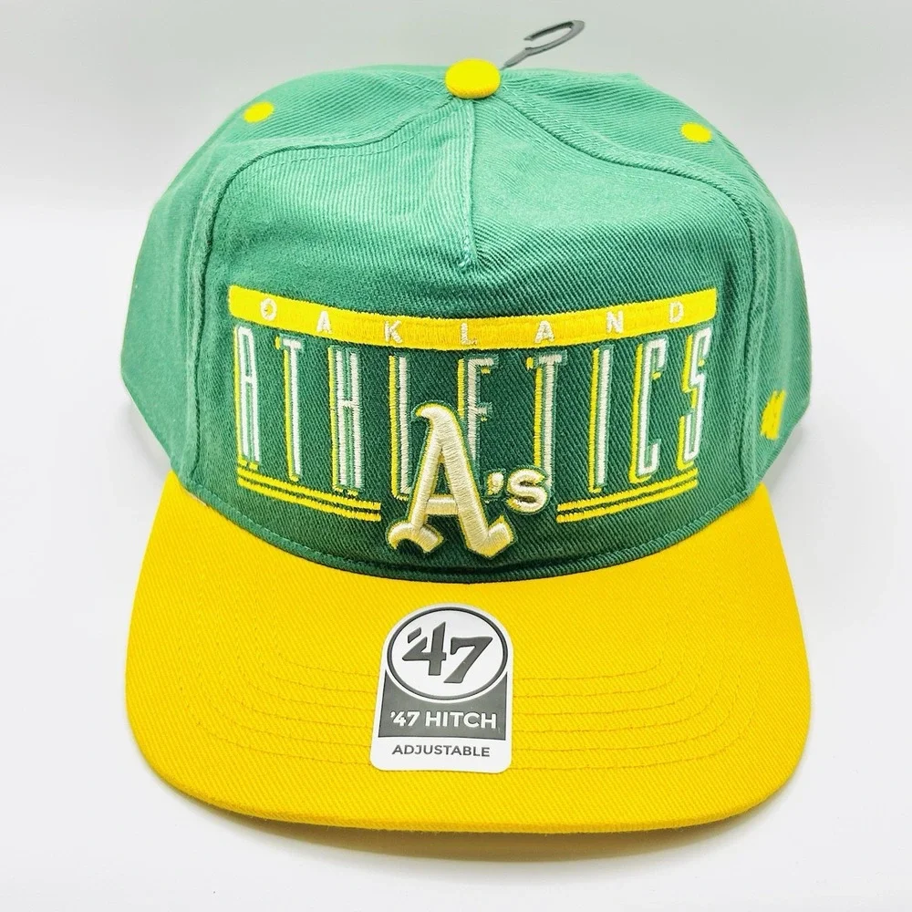 Oakland Athletics '47 Brand Double Header Hitch Hat Cap Snapback Adjustable MLB